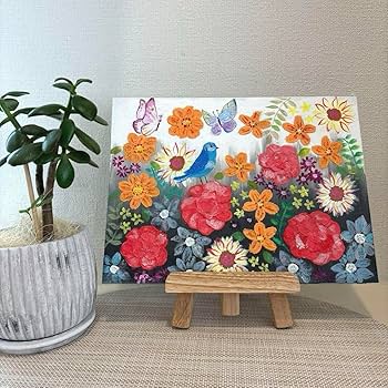 アクリル画：モンスターの花 ARTELIER（アートリエ）