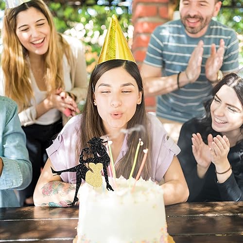 Miniatura 5 de Gyufise 1 decoración de pastel de graduación 2023 con tapa de graduación con purpurina, diploma de tacón alto para niña, selección de pastel de