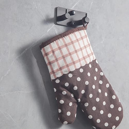 Vista 22 de Ganchos adhesivos negros para toallas para baño, montaje en pared, sin taladro, para ducha, resistente, gancho de pared, toallero autoadhesivo