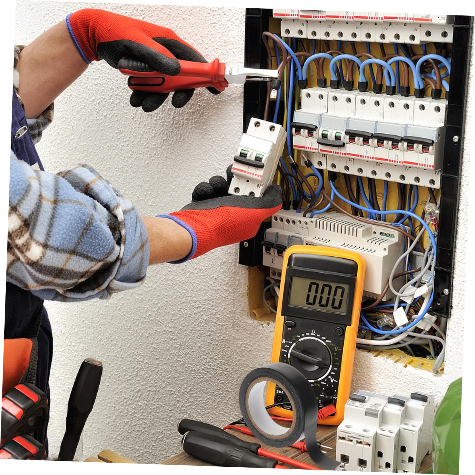 ULTECHNOVO 40rotoli Isolante Per Elettricisti e Riparazioni Resistente Temperature e Multi-colore Per Organizzazione e