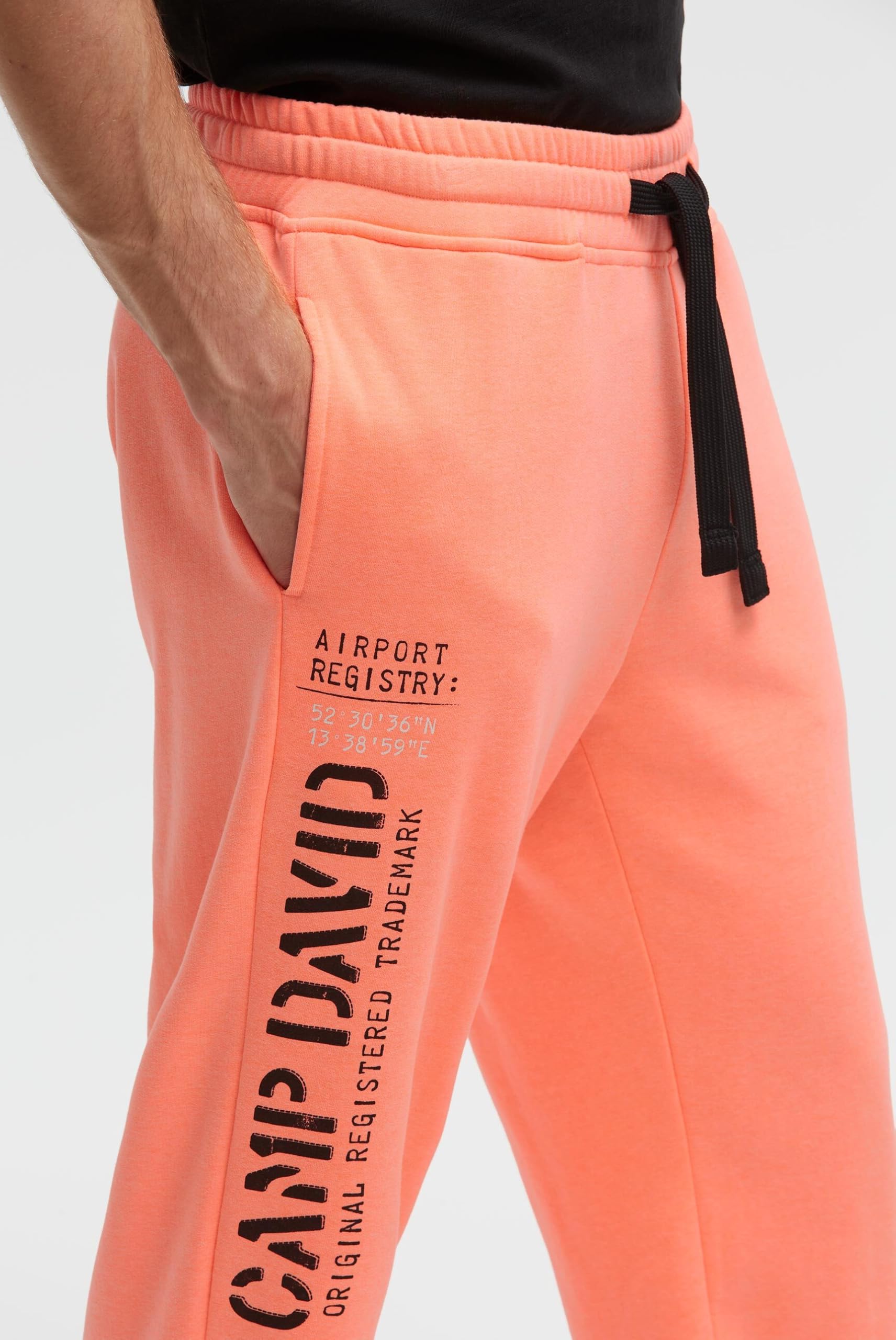Camp David Herren Jogginghose mit Logo Print