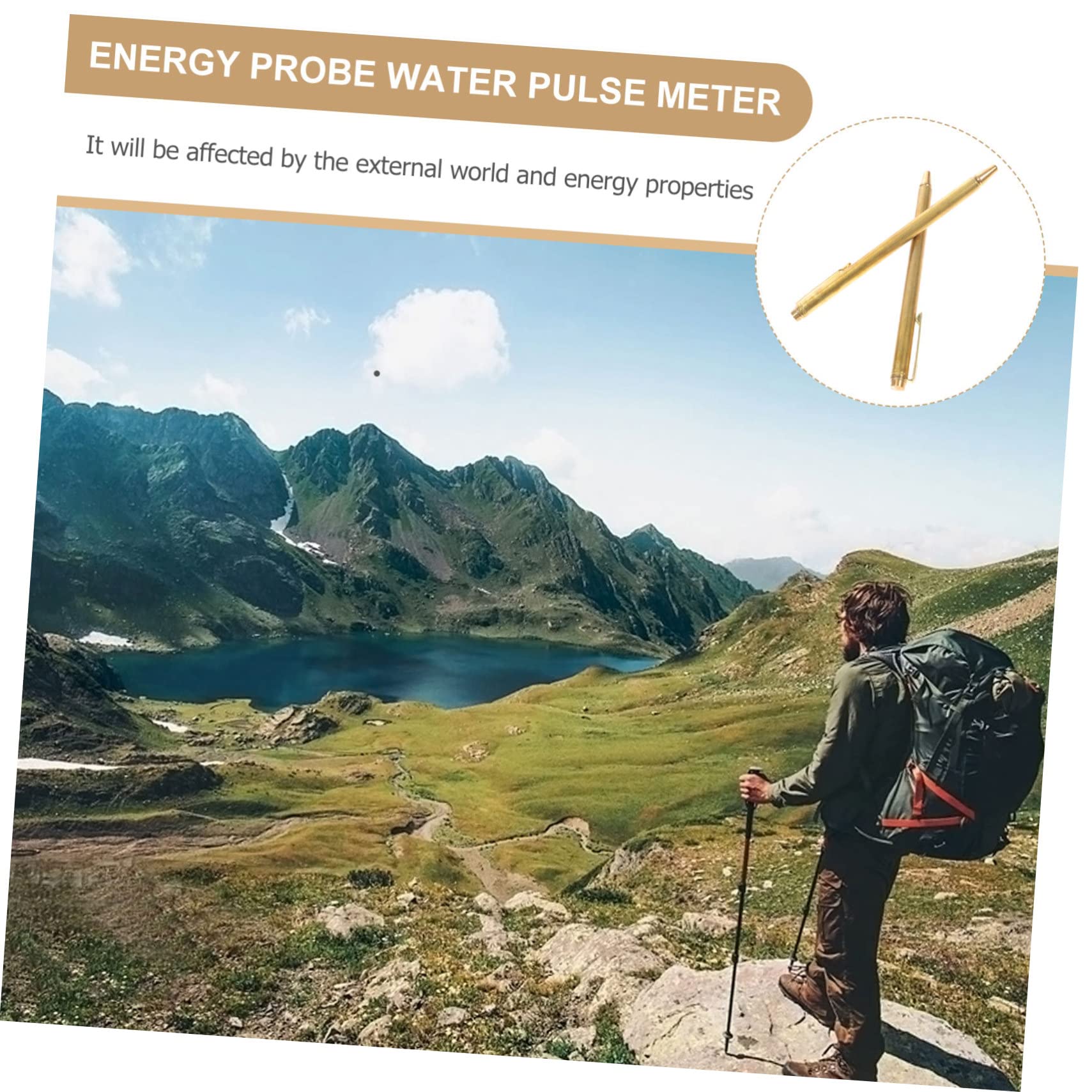 OUNONA Portable Dowsing Rods Set 2pcs Water Detection Divining Rods for Feng Shui