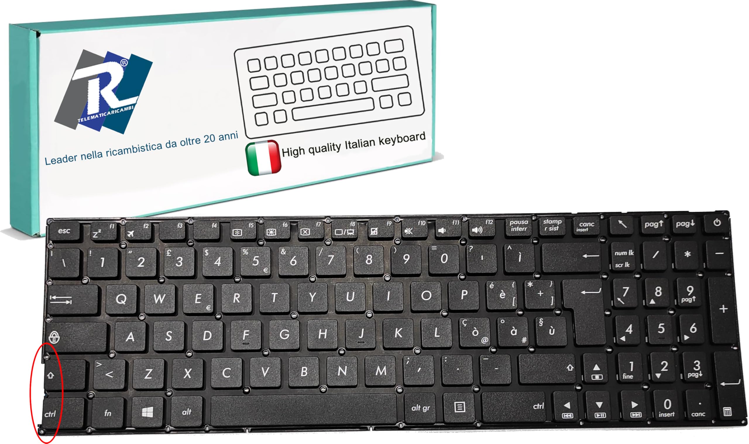 Tastiera Italiana per ASUS F540 X540 K540 R540LJ Compatibile