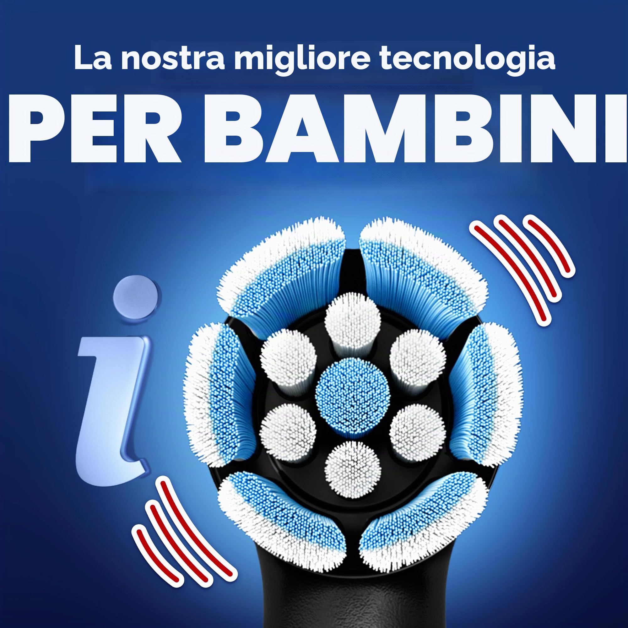 Oral-B iO Kids Limited - Spazzolino da denti elettrico ricaricabile, Spiderman, con 1 testina per la cura delicata, sensore automatico di pressione per proteggere le gengive, 3 impostazioni di pulizia