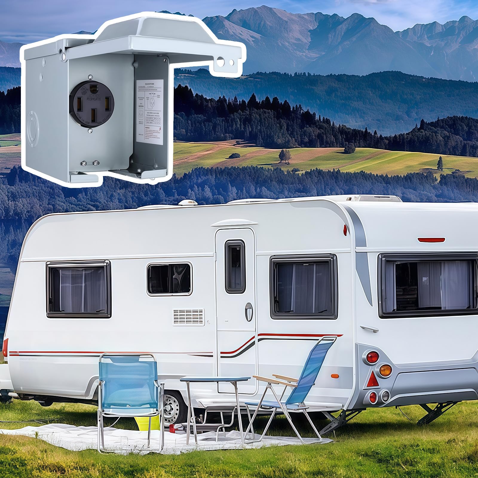 ordinarYone 50 A Wohnmobil-Campingplatz-Stromeinlass-Ladung bietet schnelles Aufladen der Batterie für schnelle Umdrehung auf langen Zeiten