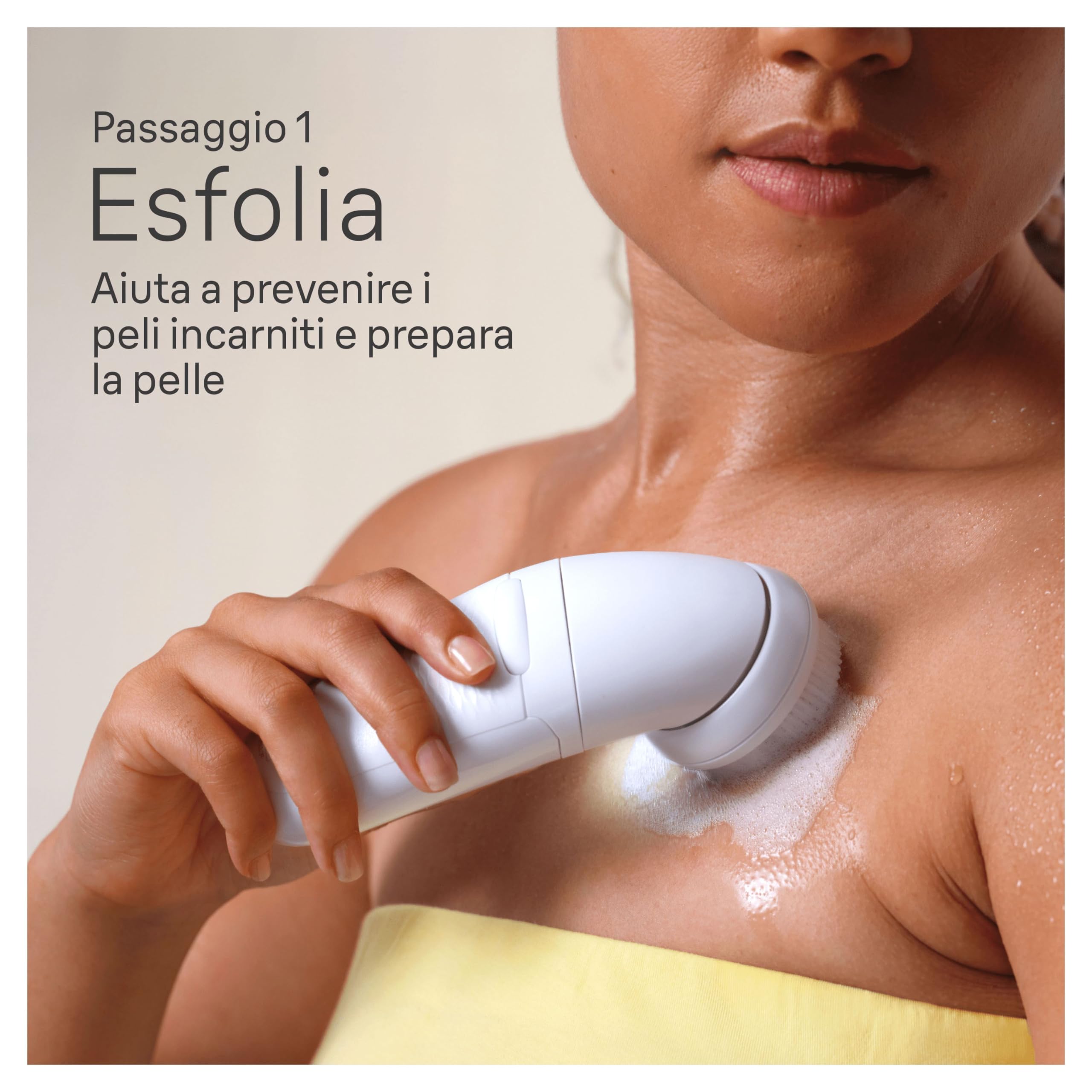 Braun Silk-épil 7 SkinSpa Depilatore Donna, Epilatore Elettrico Donna Con Testina Ampia Per Una Epilazione Facile, Wet & Dry, Pelle Liscia a Lungo, Kit Tutto-In-Uno, 7-081, Bianco/Argento - Vista 3