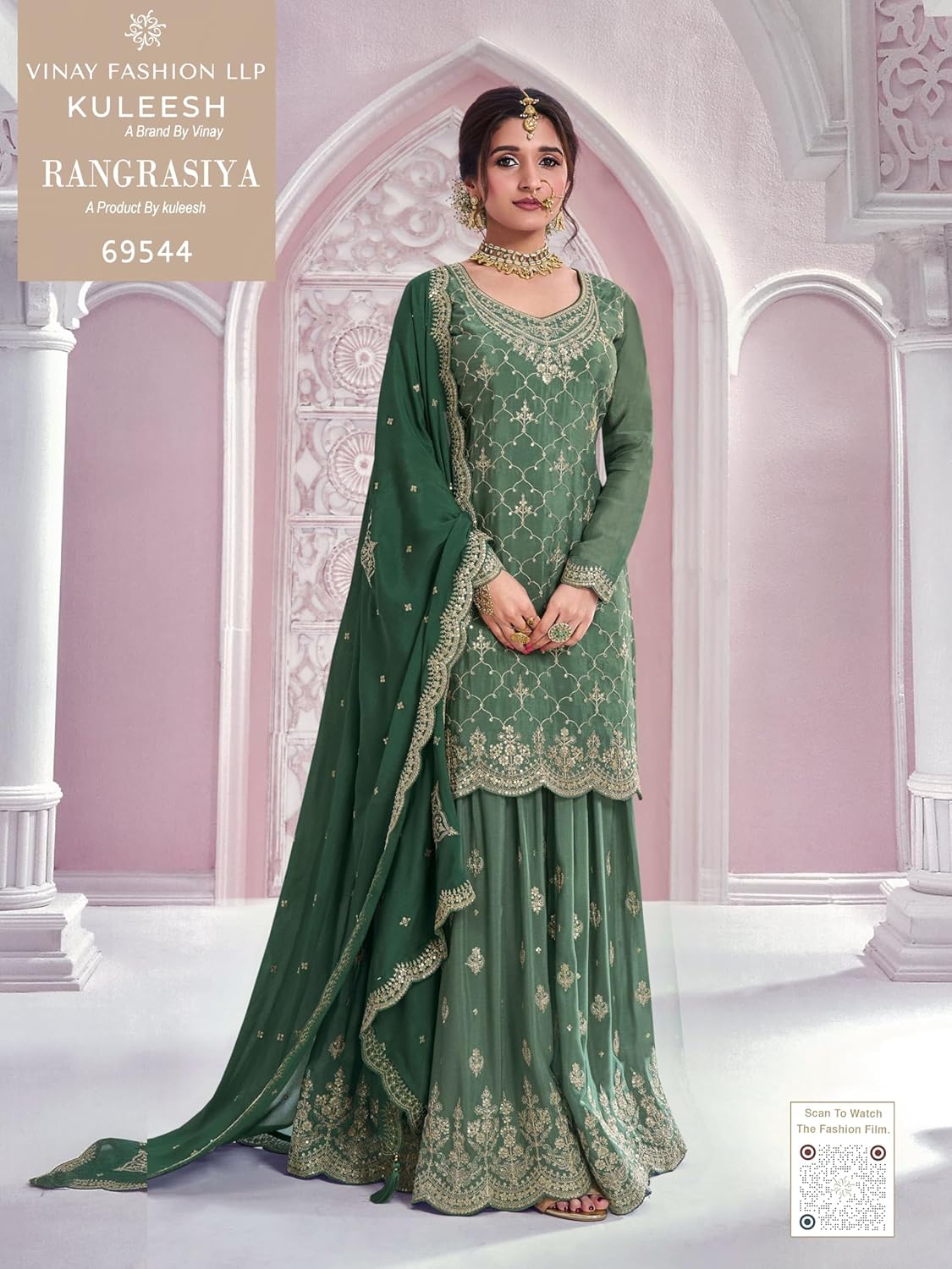 indian salwar kameez ready to wear Eid festival embroidered wedding salwar suit for women (2819)