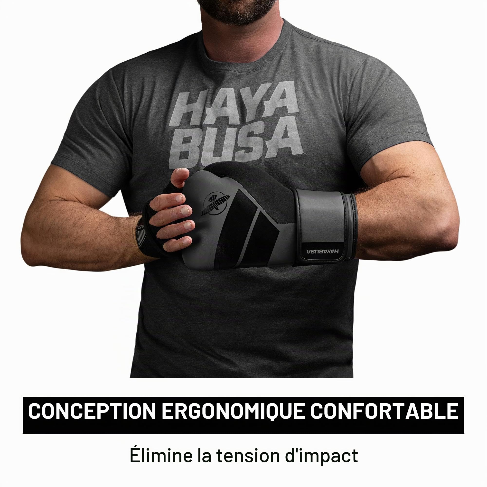 Hayabusa S4 Gants de Boxe pour Hommes et Femmes – Charbon, 14 oz