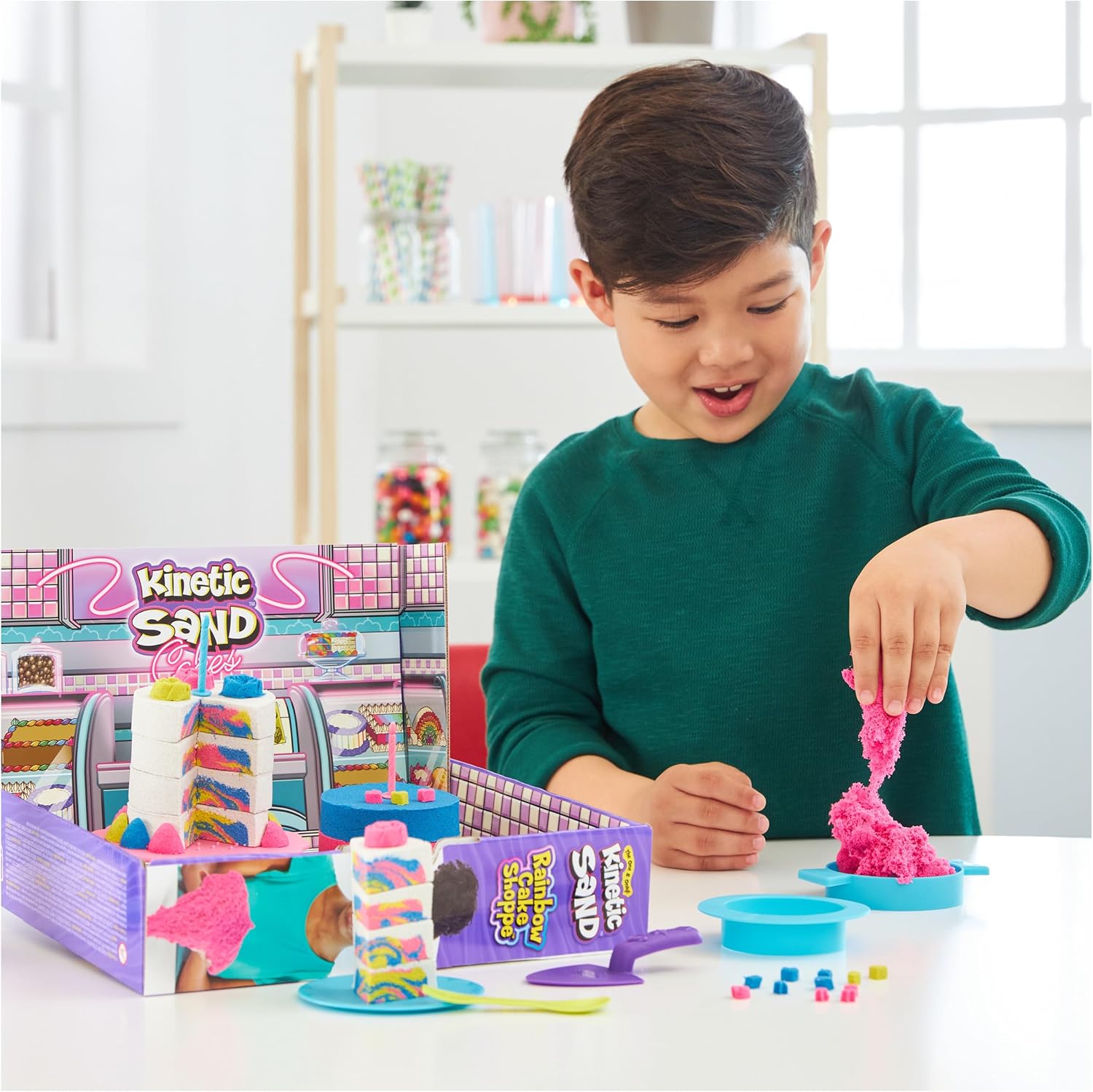 Kinetic Sand, Rainbow Cake Shoppe Playset