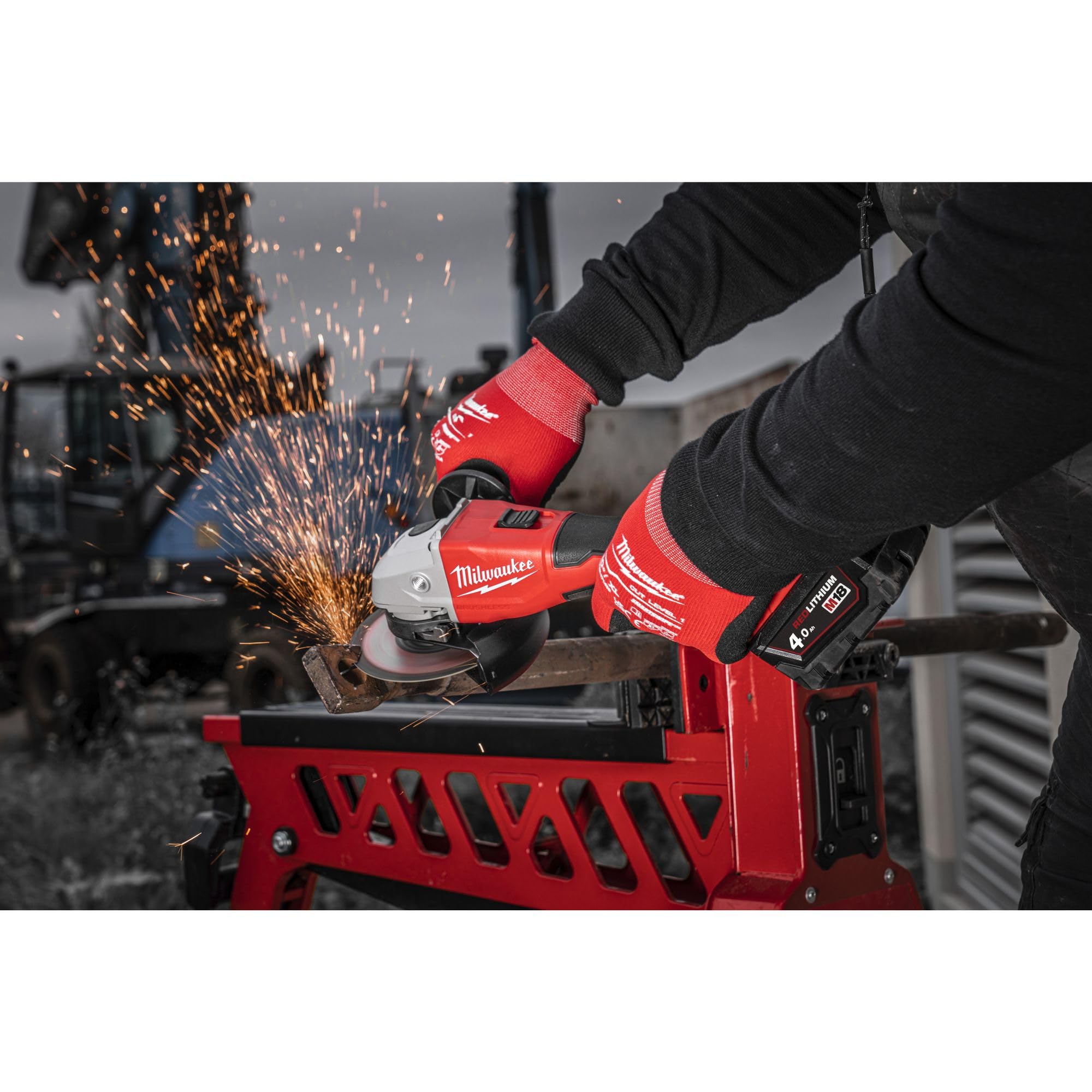 MILWAUKEE M18BLSAG125X-0 - Amoladora angular de 125 mm para profesionales, rendimiento óptimo y mayor durabilidad