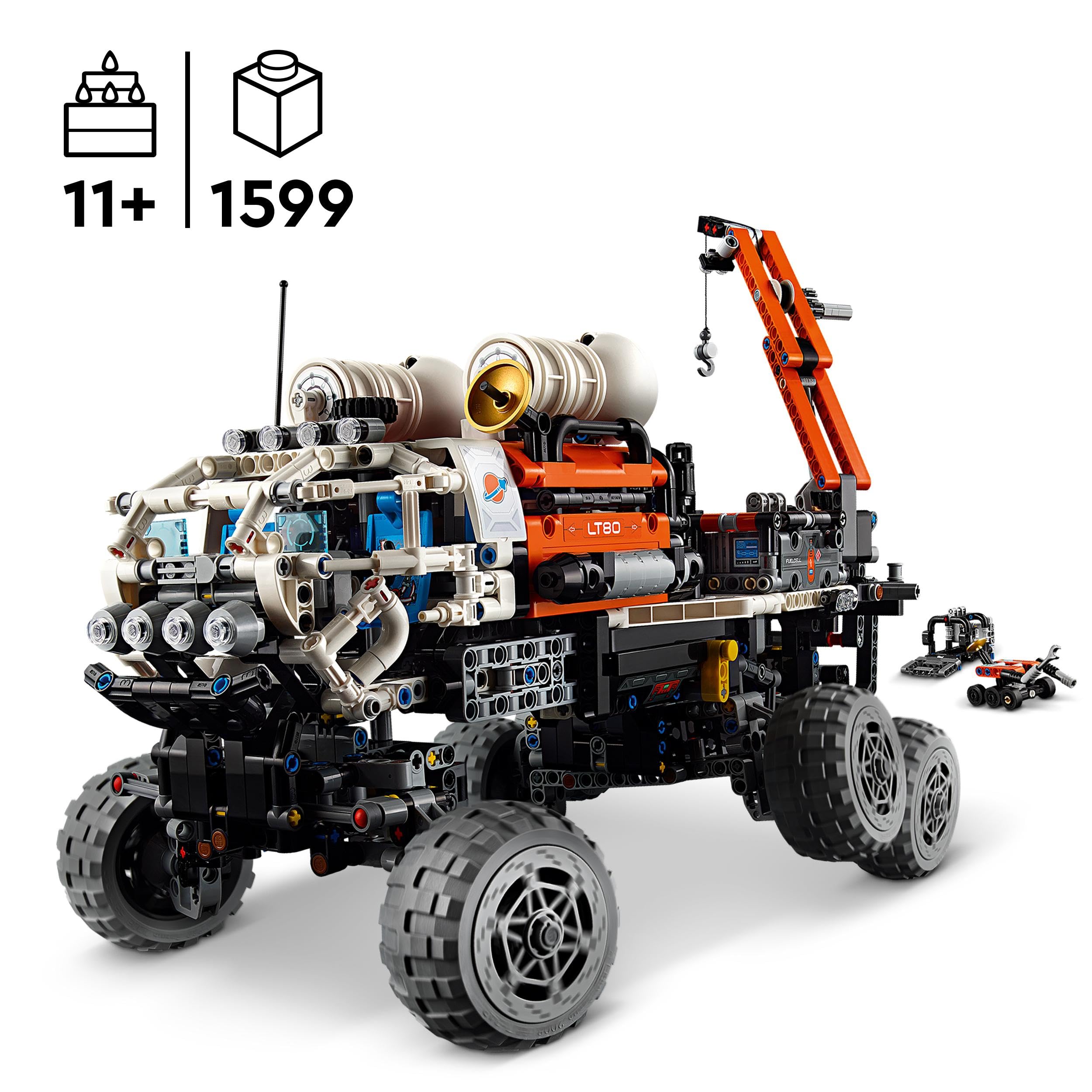 LEGO Technic Marsjański łazik eksploracyjny, Nauka o Kosmosie dla Dzieci, Zabawka Edukacyjna do Zbudowania dla 11-latka, Chłopca i Dziewczynki, Pomysł na Kreatywny Prezent Inspirowany NASA, 42180