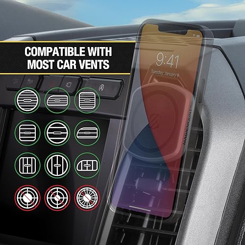 Miniatura 22 de Scosche MP2ODVM-XTSP MagicMount Pro2 - Soporte magnético para teléfono celular 4 en 1, compatible con MagSafe, iPhones, Galaxy, Pixel y todos