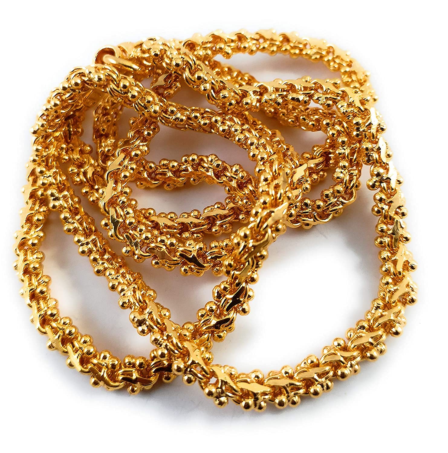 CUTE GOLD 1 Gram Micro Gold Plated & Copper Traditional Designer Fashion Jewellery Chain for Women (B09R95P9SV) Amazon Price History, Amazon Price Tracker