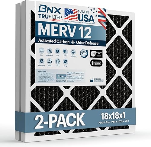 Miniatura 126 de BNX TruFilter - Filtro de aire 14 x 25 x 1 MERV 8, electrostático plisado para defensa contra polvo y mascotas, para aire acondicionado, HVAC