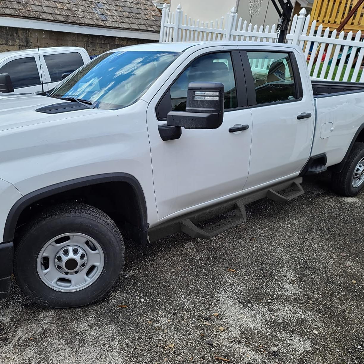 BINARY STAR Running Boards Compatible with Vehicle 2024 2025 Toyota Tacoma Double Cab. 4.3 Inch Drop Down Tacoma Side Steps Made with Carbon Steel, Black Step Bars Nerf Bars.