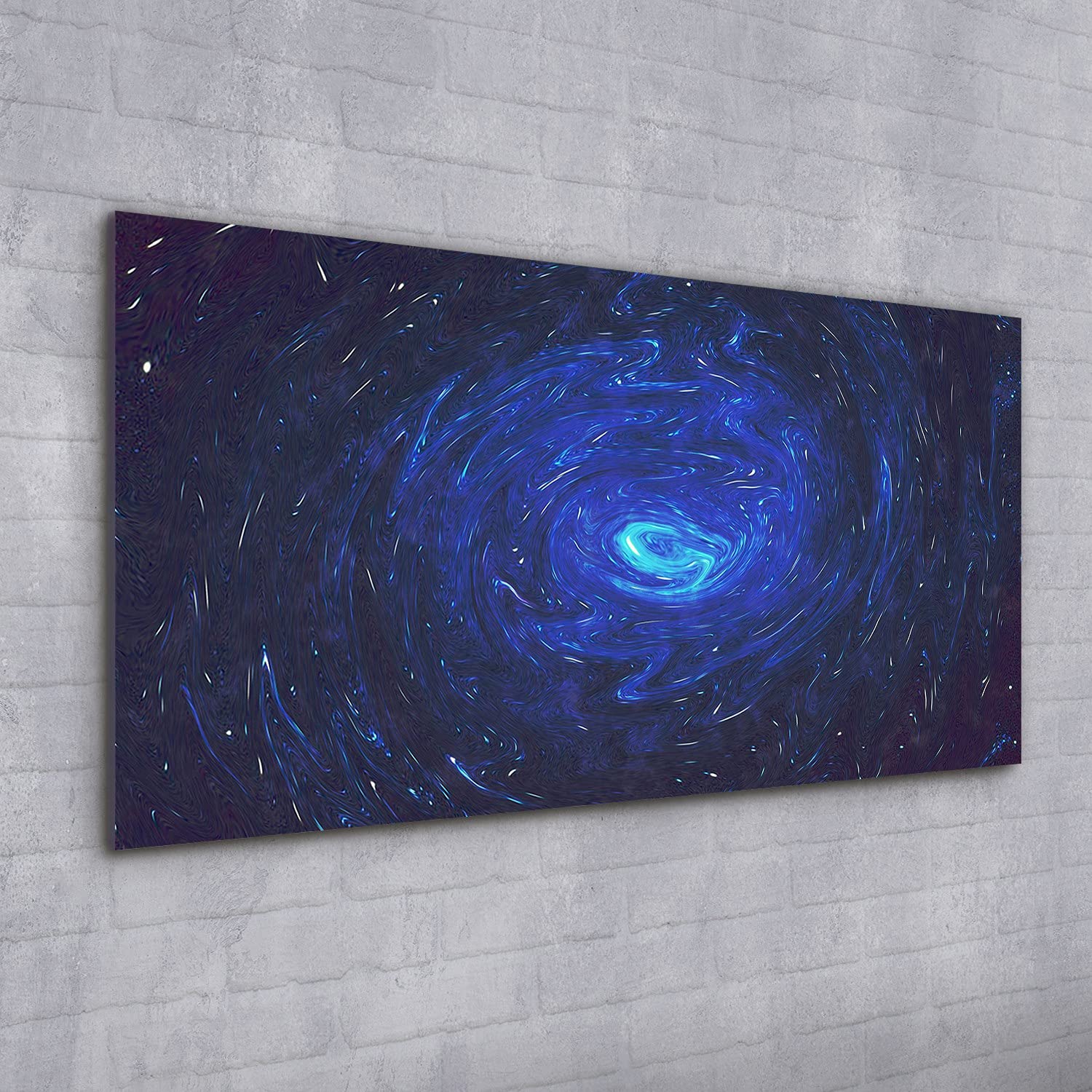 Coloray Pintura acrílica Vidrio Acrílico 100x50cm Cuadro De Pared Sala De Estar Arte Mural - Acuarelas de abstracción