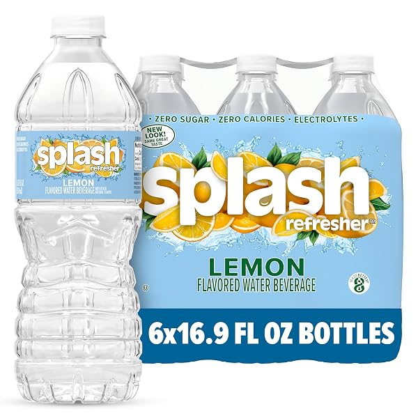 SPLASH REFRESHER Nestle Splash Water Beverages With Natural Fruit Flavors 16 9 6