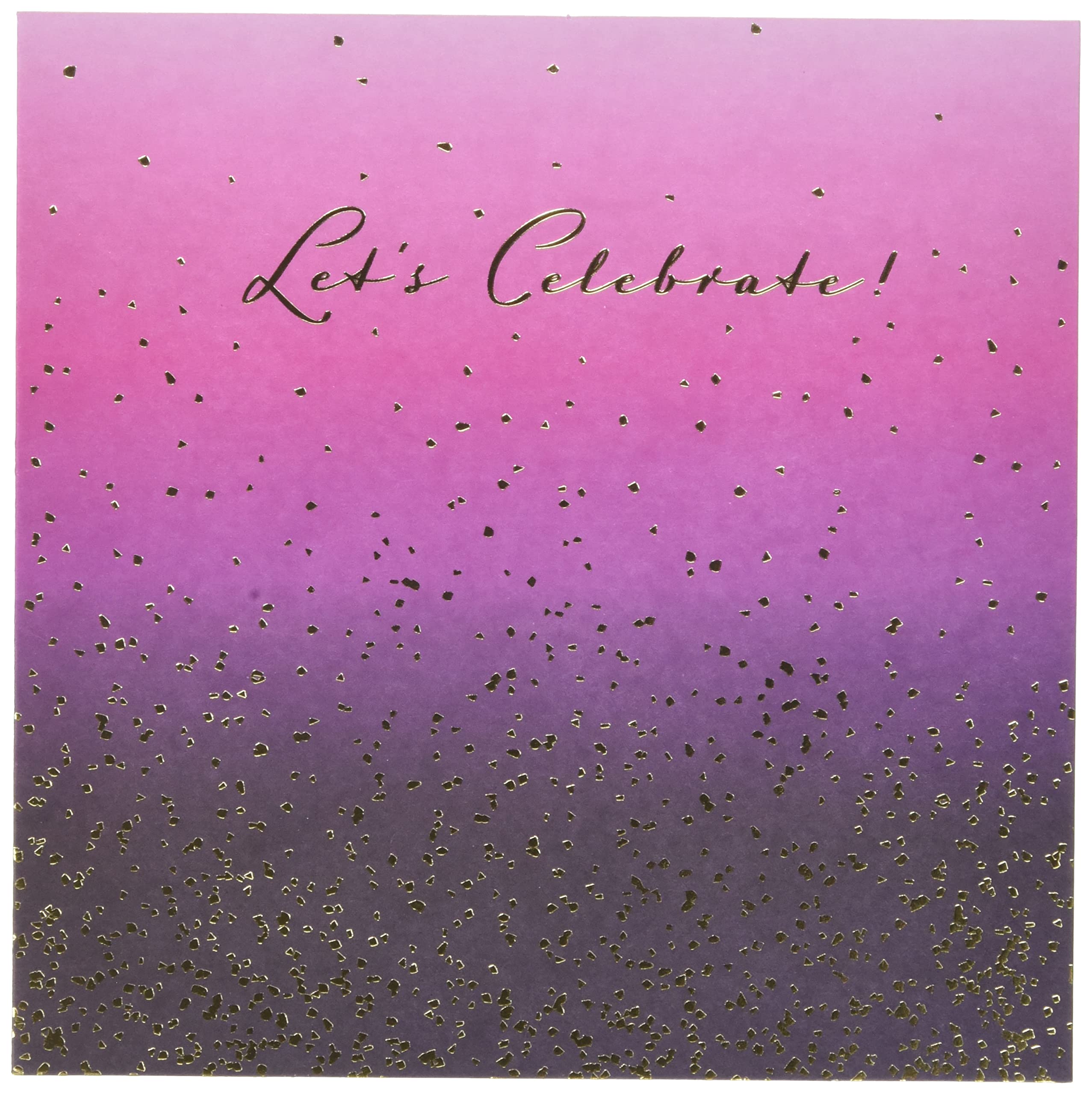 Design By Violet WILD ROSES 'LETS CELEBRATE' SINGLE GREETING CARD, (DBV-50-SC66)