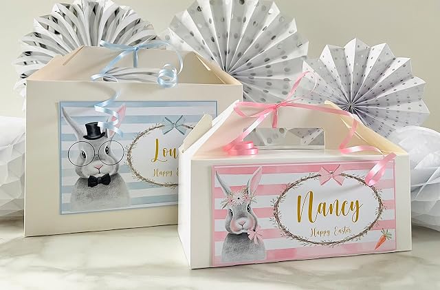 Personalised Peter Rabbit Easter Egg Gift Box Easter Egg Hunt Party Treat Boxes
