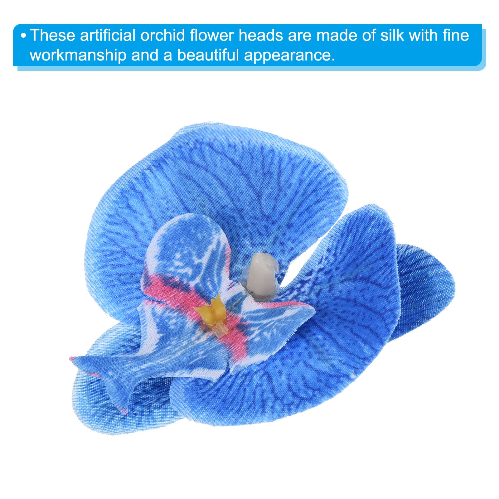PATIKIL 7cm/2.8" Artificial Orchid Flower Heads - Image 4