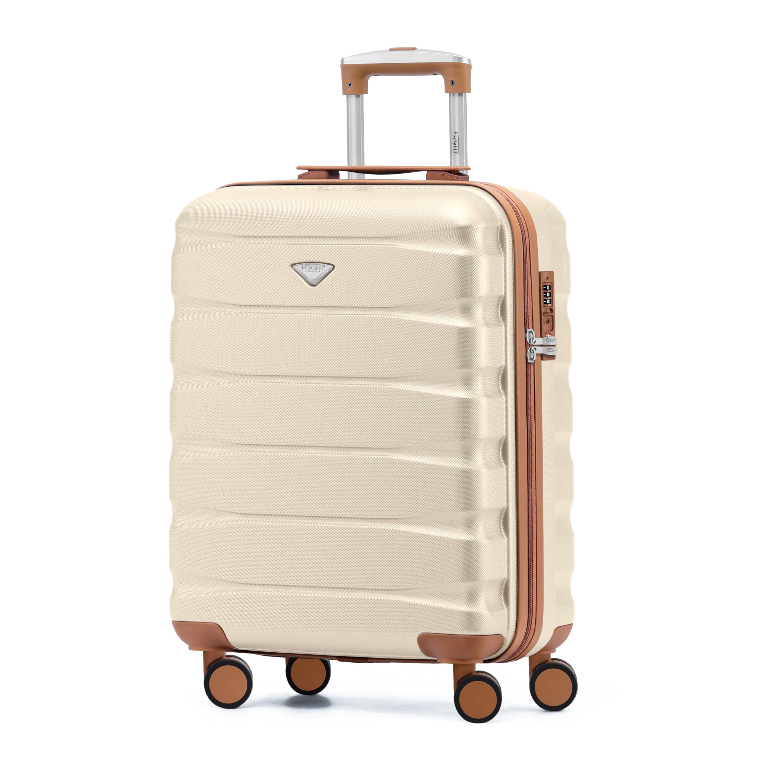 Flight Knight Bagage Cabine Leger a 4 Roues en ABS Approuve par Plus De 60 Compagnies Aeriennes, Dont Jet2, easyJet et Ryanair (Priority) 55x40x20cm - 1
