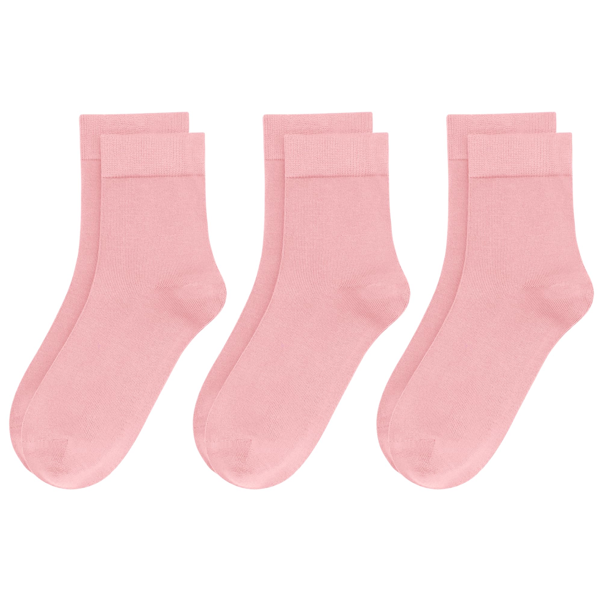Womens Viscose Bamboo Crew Socks Thin Casual Ultra Soft Colorful Above Ankle Socks Breathable Comfortable 3/6 Pairs