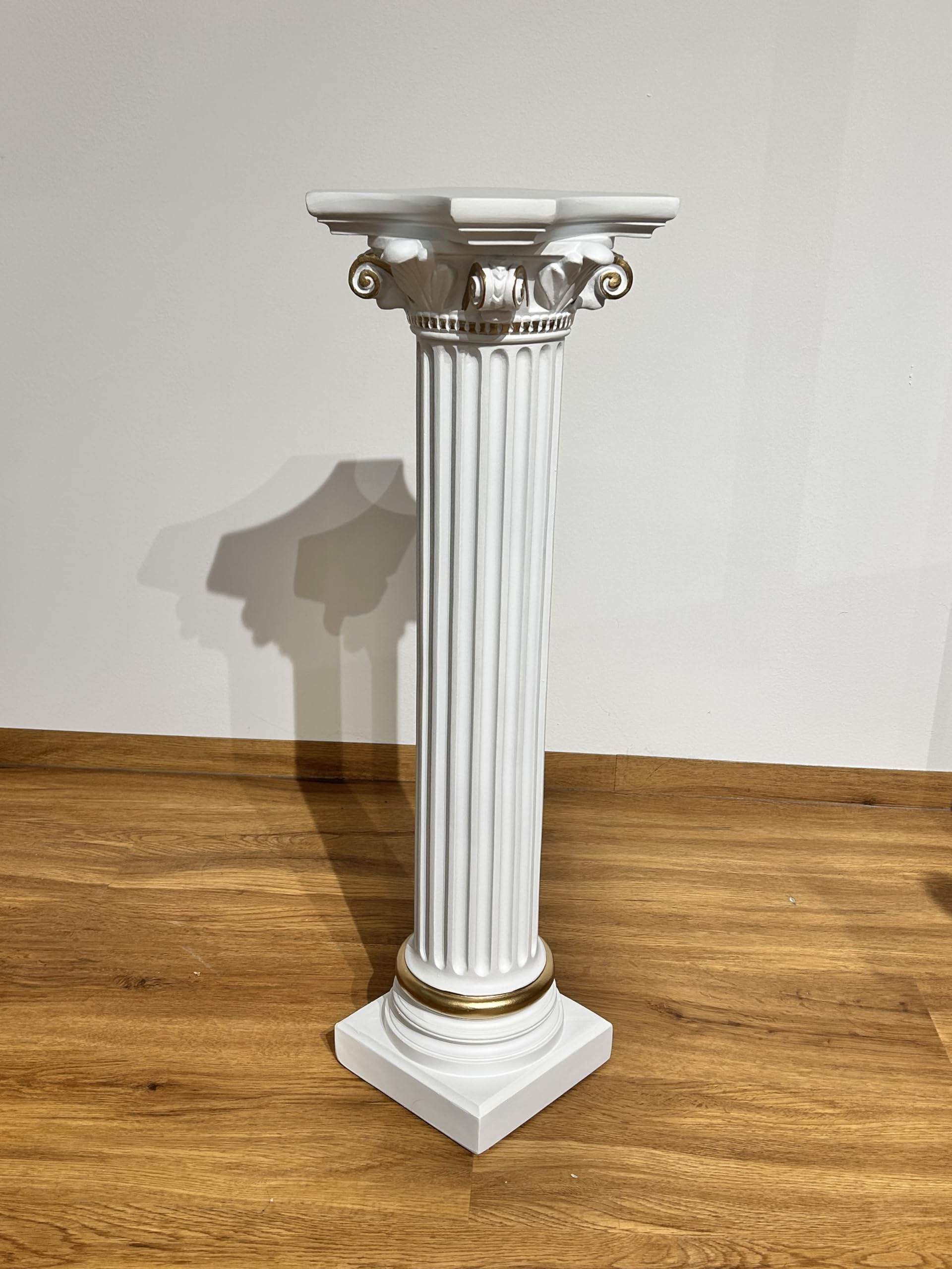 Generisch Griechische Säule mit Goldzusatz. 76 cm.