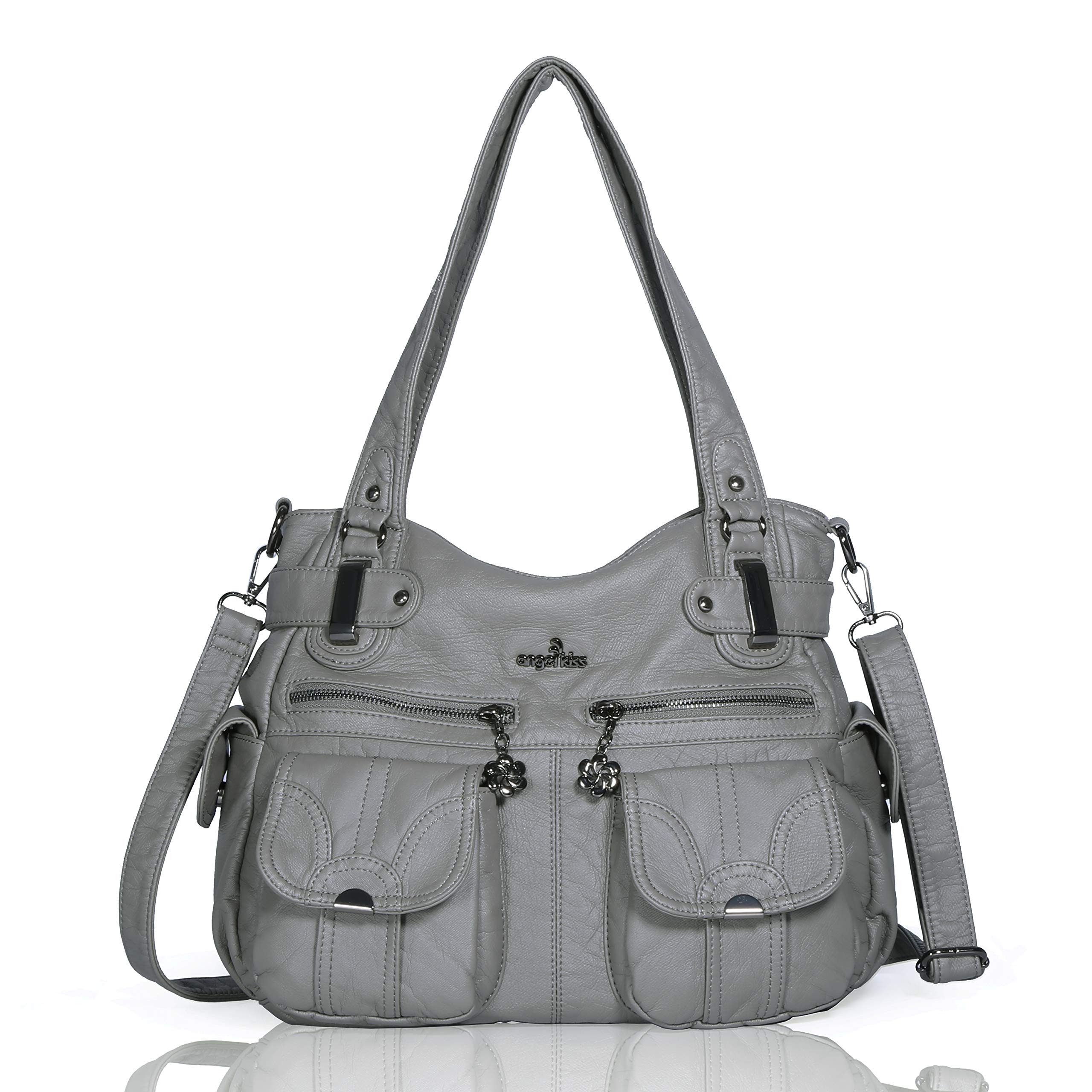 Angel Kiss Cuir Sac à Main Désign/Epaule/Bandoulière/Large Capacité 8 Petites Poches Pour Filles/Femmes