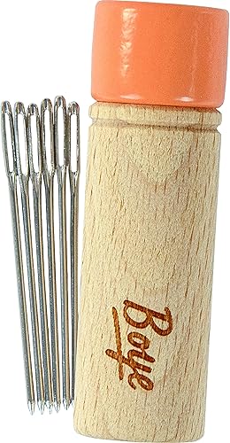 Miniatura 3 de Boye Contenedor de madera con tapa naranja, accesorio de ganchillo, tamaño 18, multicolor 7 (42-40040)