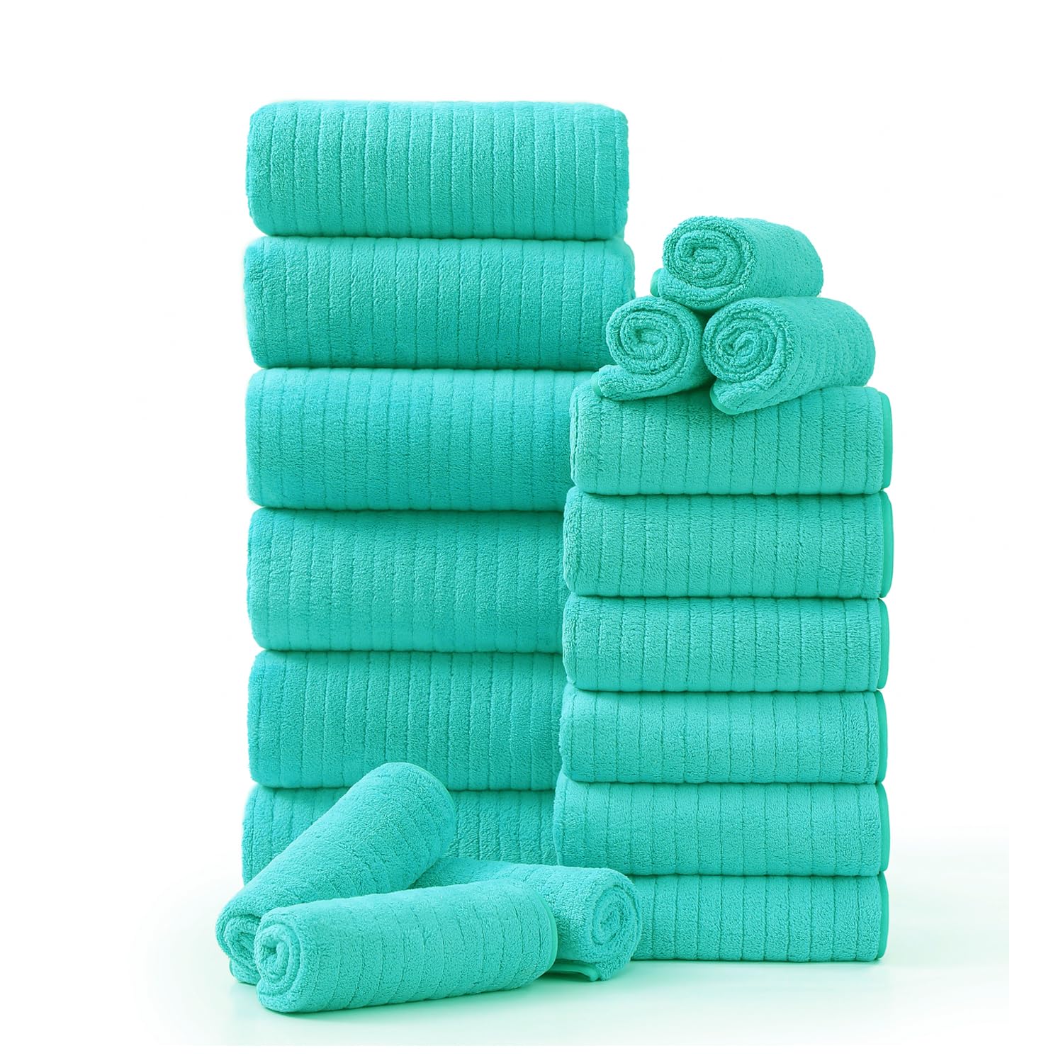 Hailea 18-Piece Family Bath Towel Set