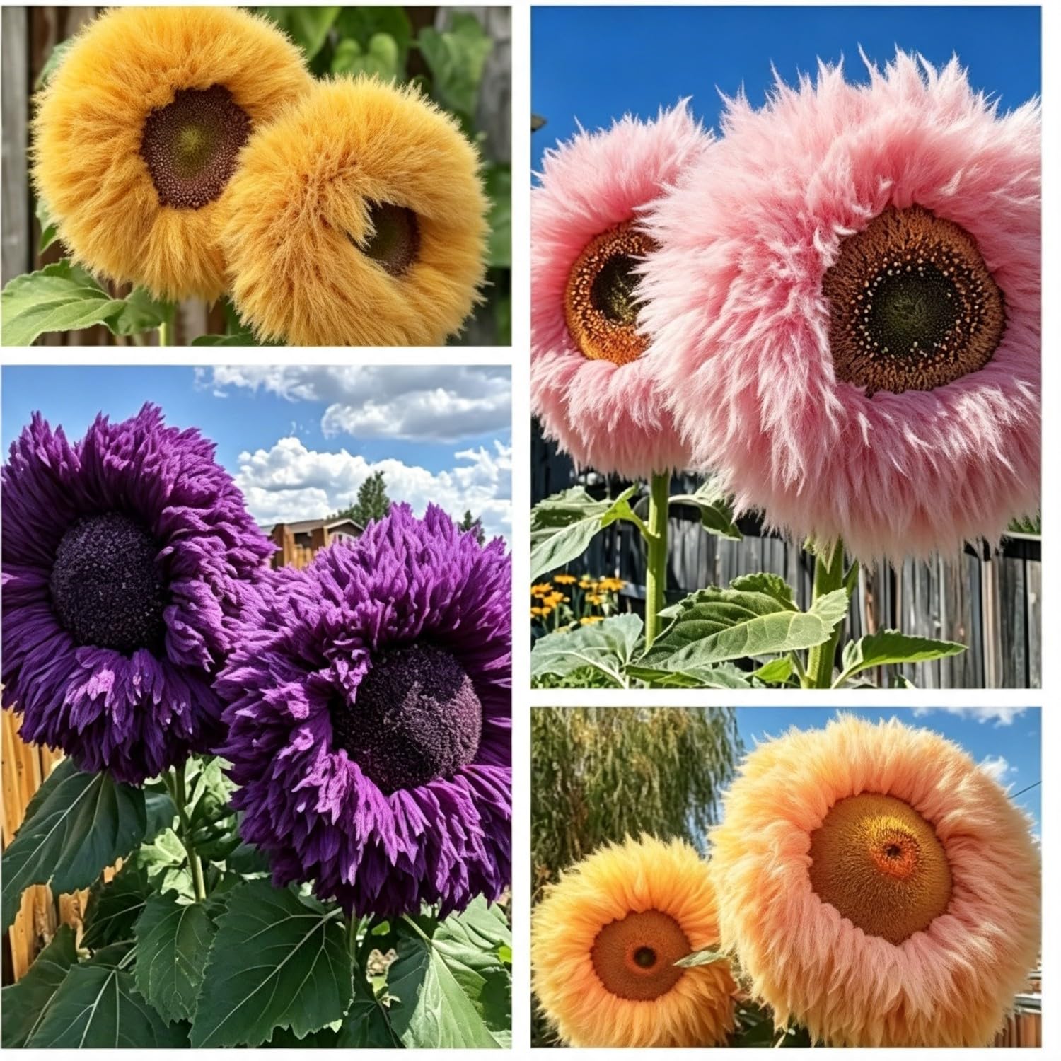 Teddy Bear Sunflower Seeds-Hardy Perennial,Excellent Display,Thrives