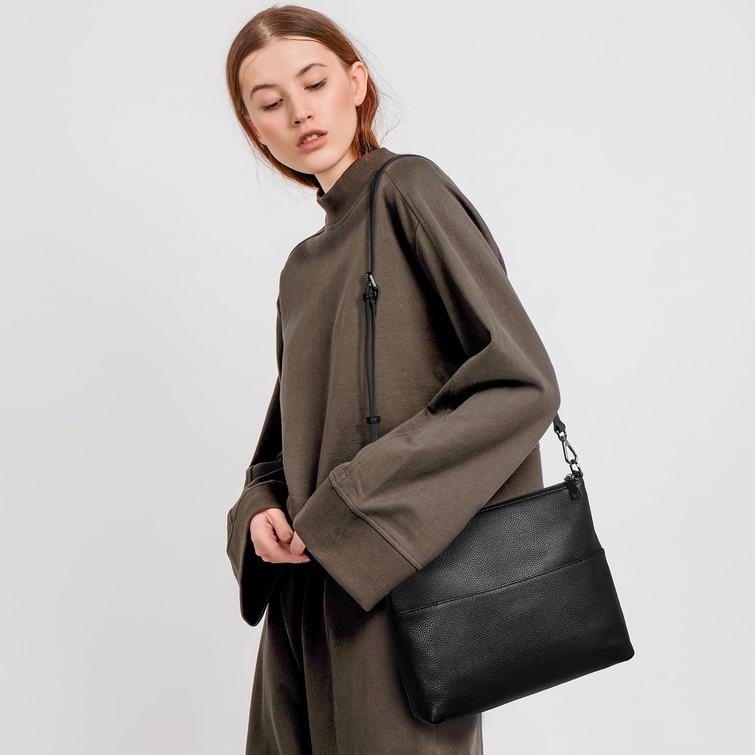 Iswee Crossbody Bag for Women Leather Purses Fashion Designer Handbags - Image 7