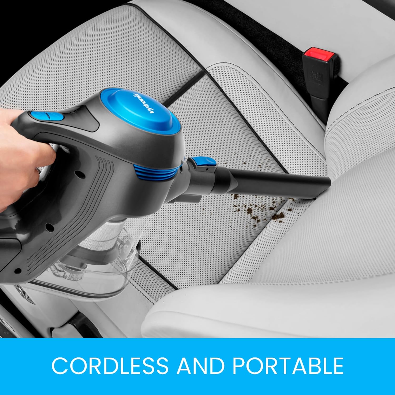 VYTRONIX 3-in-1 Cordless Vacuum Cleaner 22.2V | Powerful & Lightweight | 40 Minute Run Time | Rechargeable Lithium-Ion Battery | Great for Pet Hair Carpets & Hard Floors | Upright Handheld Stick