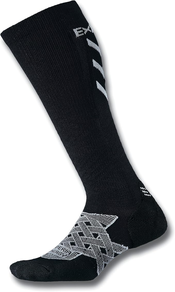Thorlos Experia mens Energy Xeou Thin Cushion Compression Over the Calf
