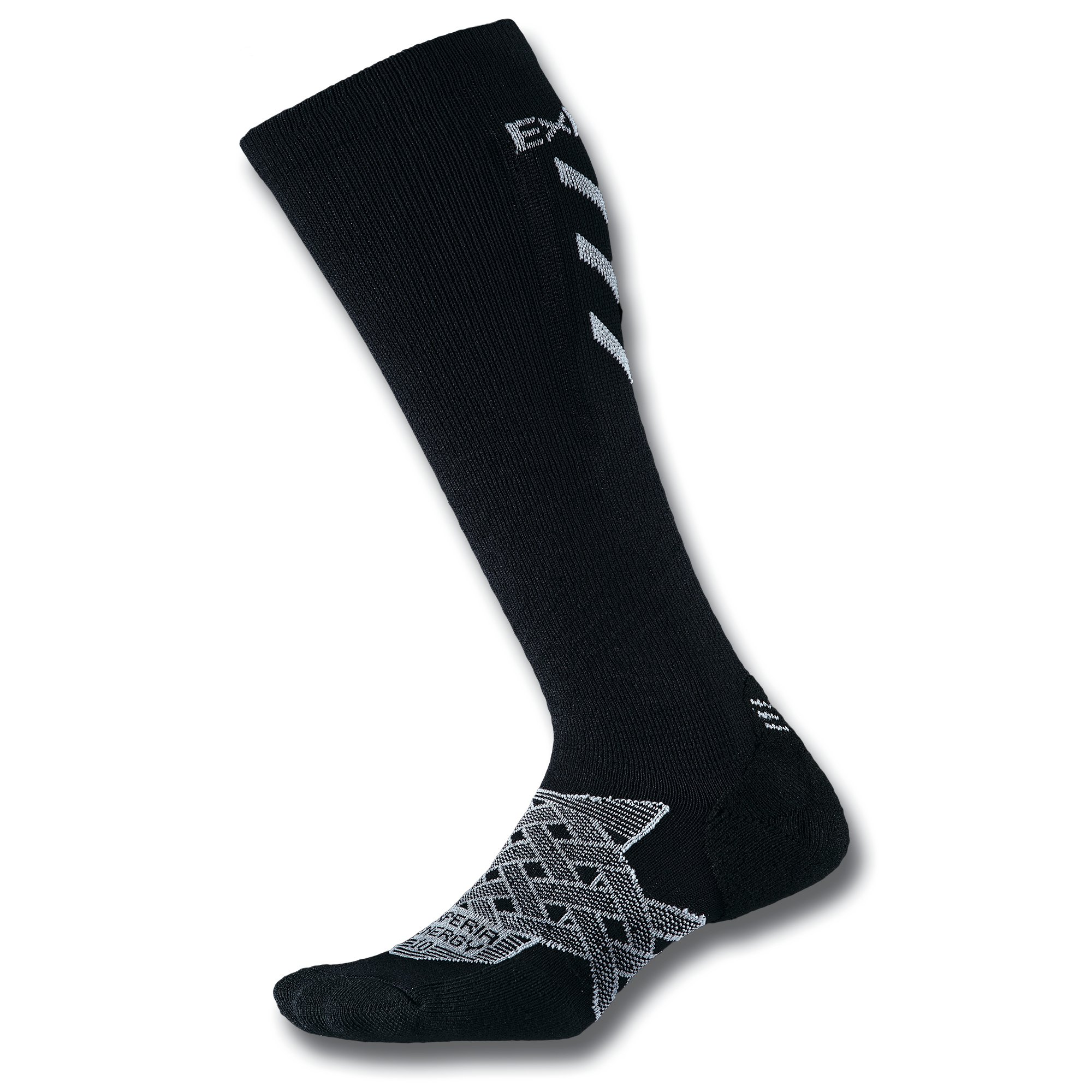 ThorlosMen's Energy Xeou Thin Cushion Running Compression Over The Calf Socks