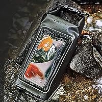 Vista 3 de Bolsa impermeable 2 en 1 para acampar al aire libre, playa, bolsa a prueba de arena, mochila impermeable para teléfono celular, accesorios