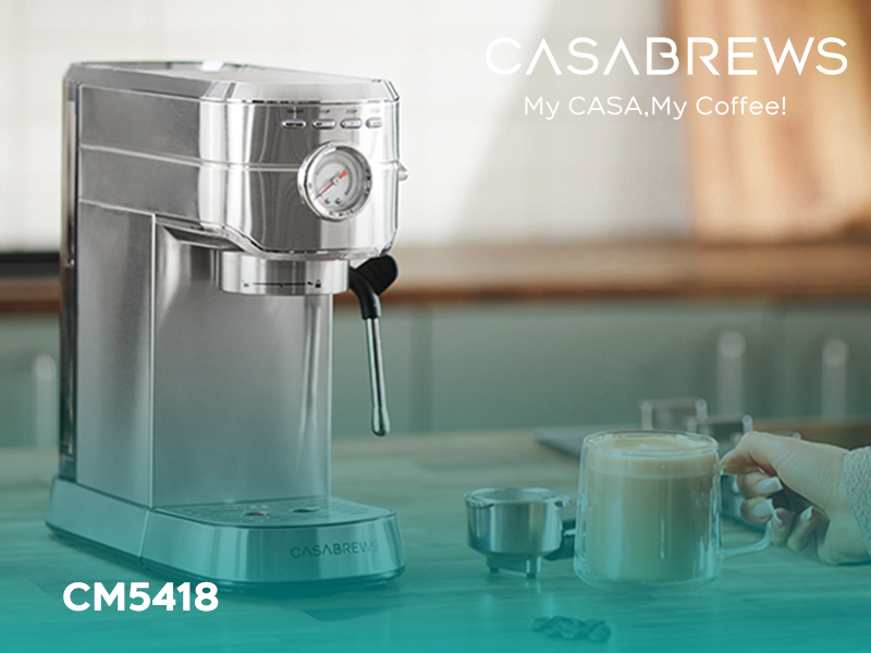 CASABREWS CM5418 Espresso Machine 20 Bar, Espresso Maker with Milk
