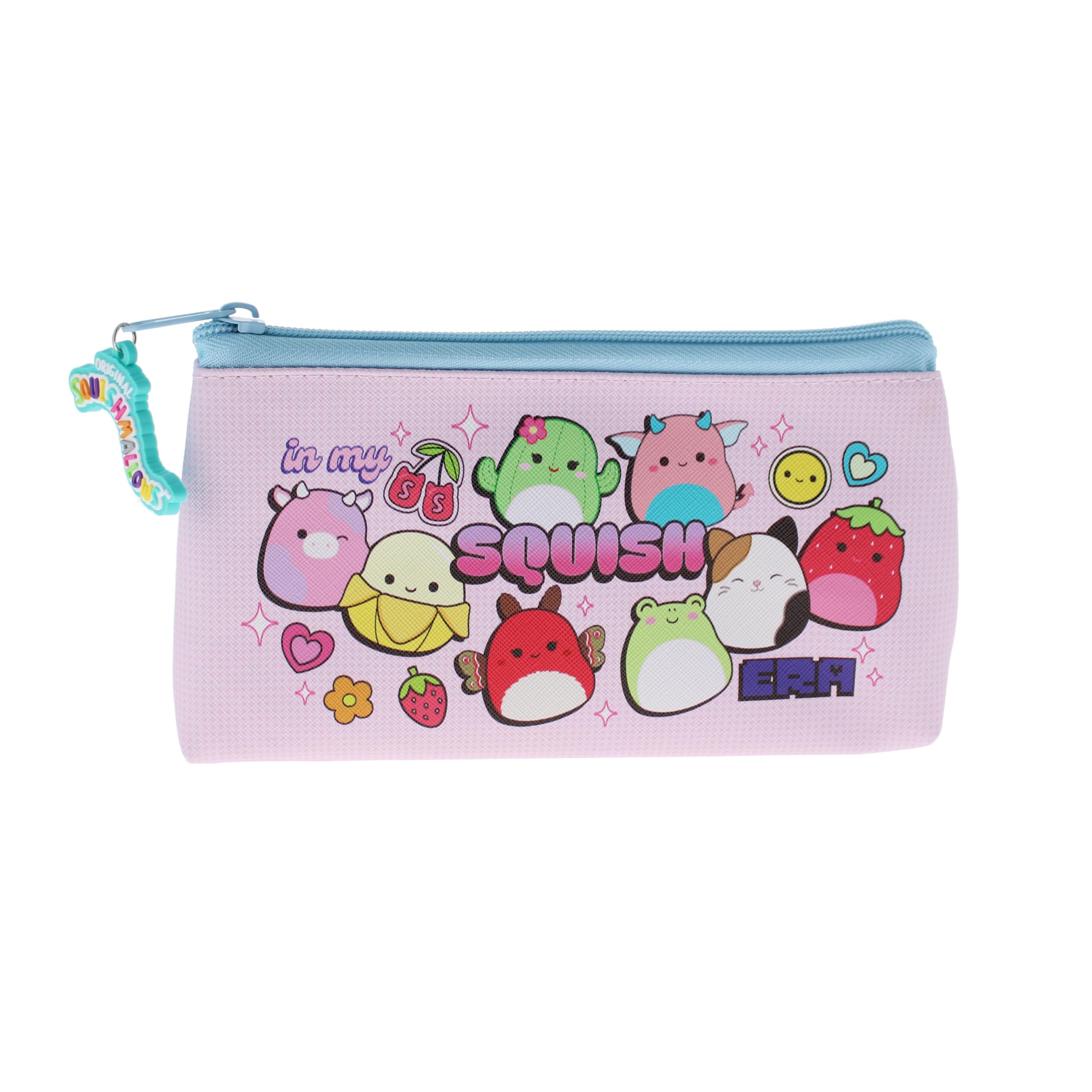 Blueprint Collections Squishmallows Pencil Case | Cute Kawaii Kids School Supplies Pouch | Official Squishmallows Zip-Up Stationery Case