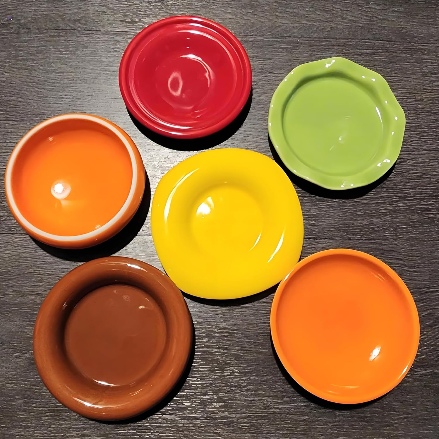 Stackable Ceramic Burger Plate Set, 2026 New 5-Piece Ceramic Hamburger Stack Plates and Bowls Sets, Novelty Multi-Layer Stackable Burger Dinnerware Set with Lid, Style B, 6.5in