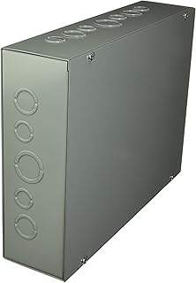 Hoffman ASE16X12X4 Pull Box Screw Cover with Knockouts, Steel, 16.00