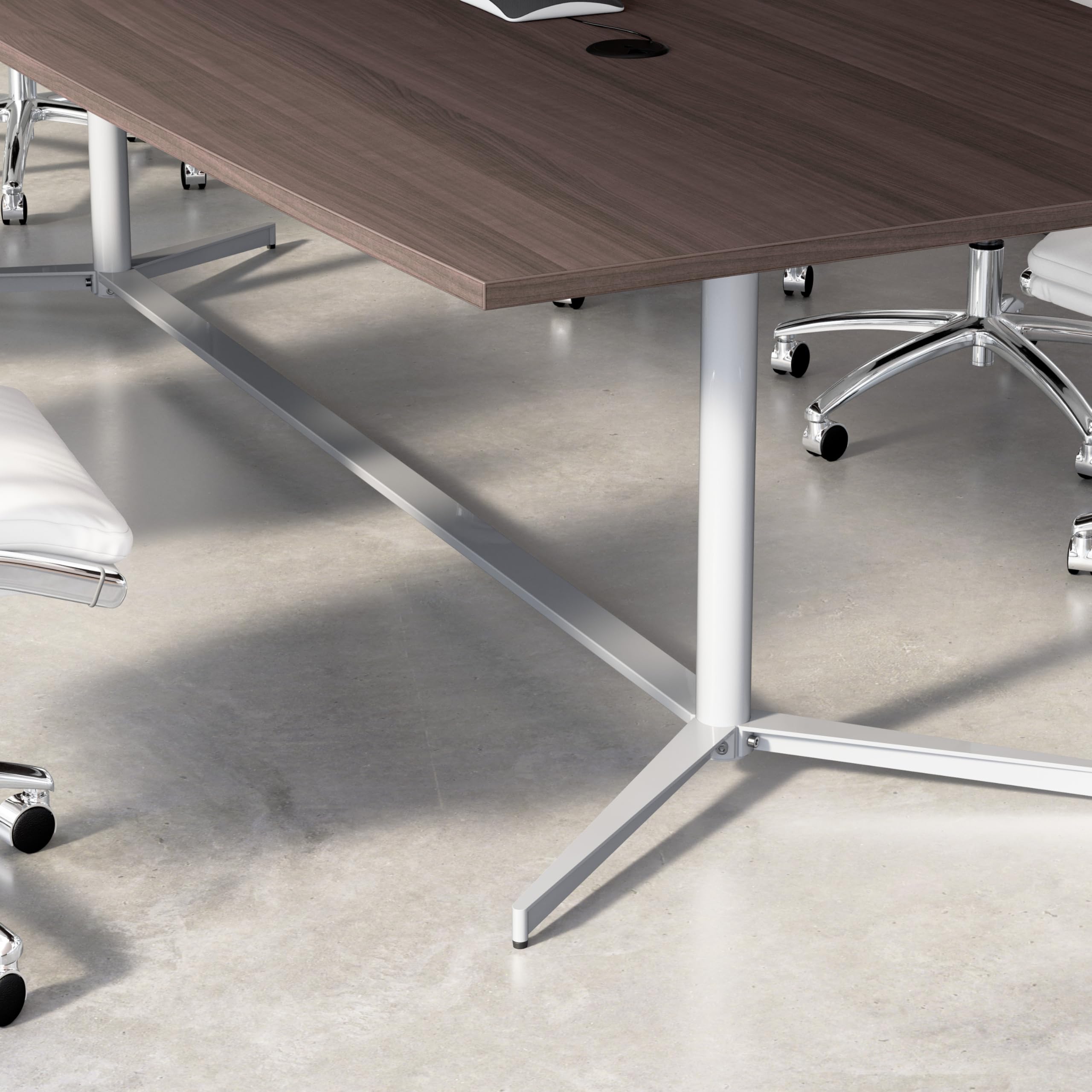 ミーティングデスク Amazon.com: Bush Business Furniture 96W x 42D Boat Shaped