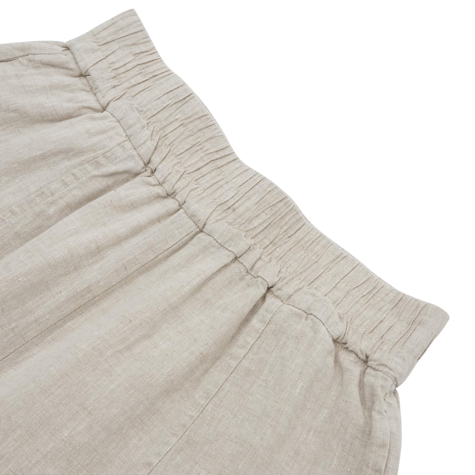 Amazhiyu Leinenhose Damen Sommer 7/8 Hosen Leicht Damenhose Mit Taschen