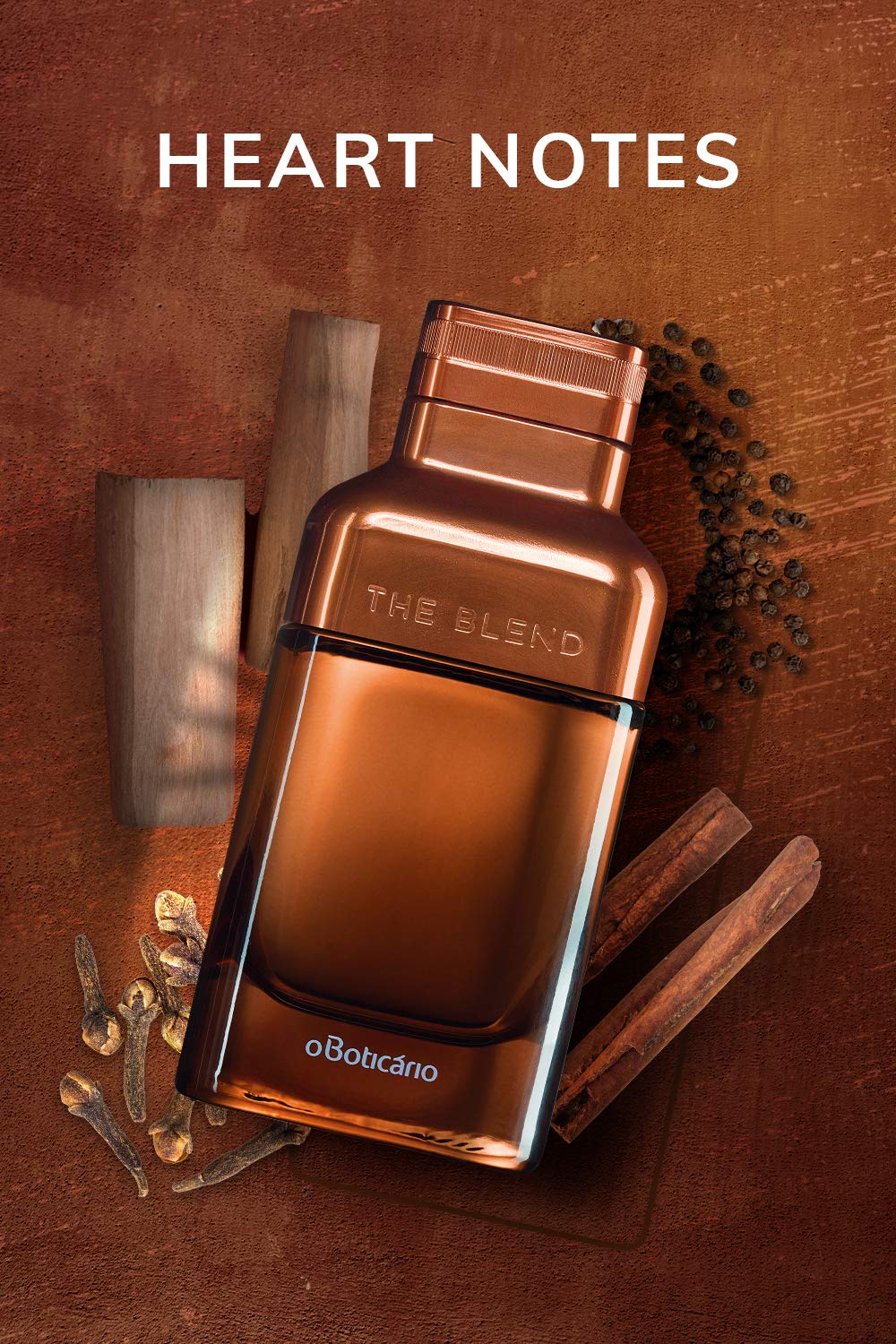 NATIVA SPA O BOTICÁRIO The Blend Eau de Parfum di O Boticario, profumi a lunga durata da uomo, fragranza legnosa e speziata di alta qualità (100,5 ml)