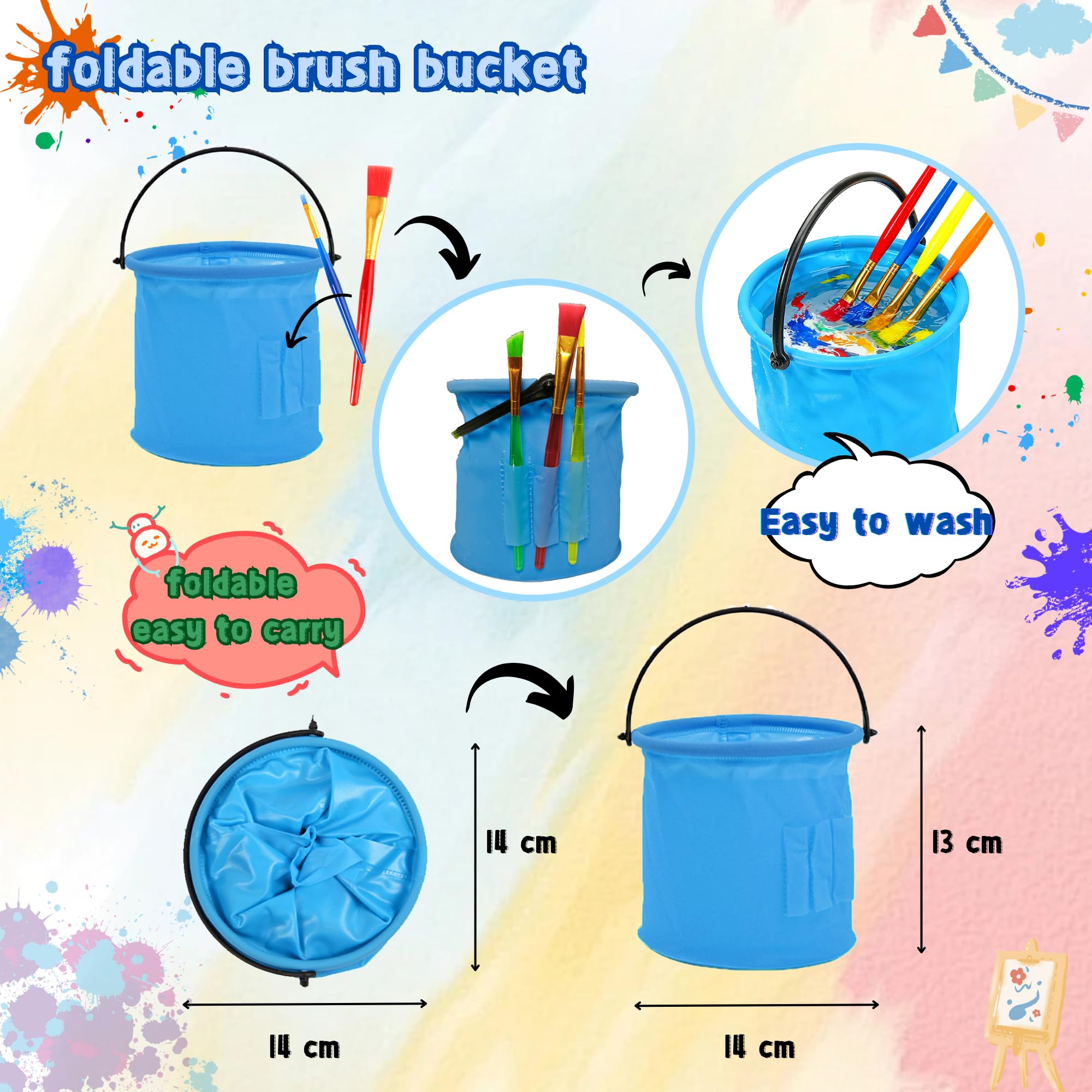 Lubibi Peinture au doigt pour tout-petits,Lavable pour Enfant Non Toxique Kit,12 couleurs, fournitures de peinture d'art sûres pour enfants,Apprentissage Précoce Petits Cadeau