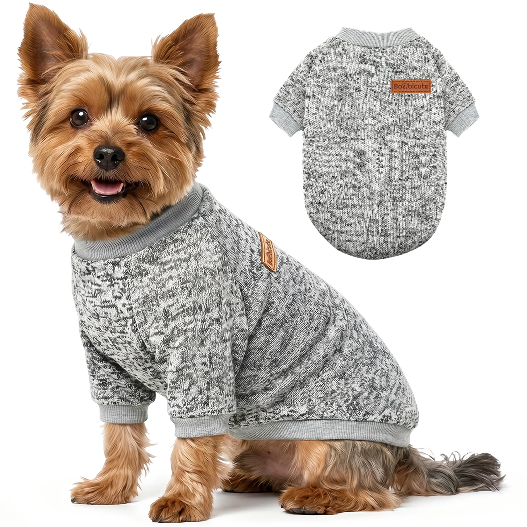 1 Pack Dog Sweater for Small Dogs Girl Boy Winter Fleece Clothes Warm Soft Dog Sweatshirt Outfit for Dogs Cats Pet Apparel