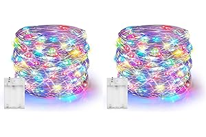 Dazzle Bright Colored Fairy Lights with Timer