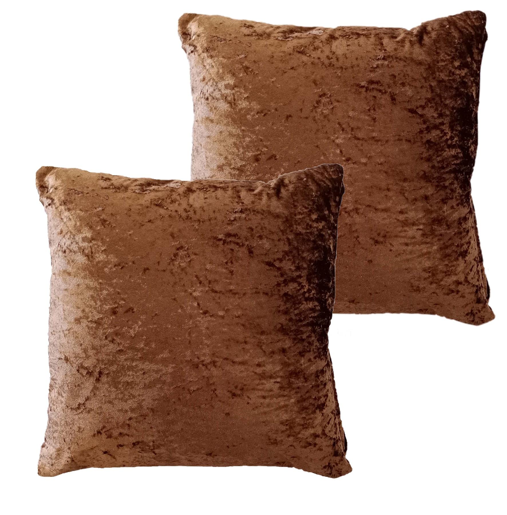 Deconovo Set di 2 Fodera Cuscino Divano con Cerniera Invisibile per Casa in Velluto a Coste 40x40cm Verde Chiaro