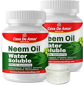 Neem Oil - Water Soluble Organic for Easy Spray on Garden and indoor outdoor plants- 2 Pack of 100 ML (total 200 ML)
