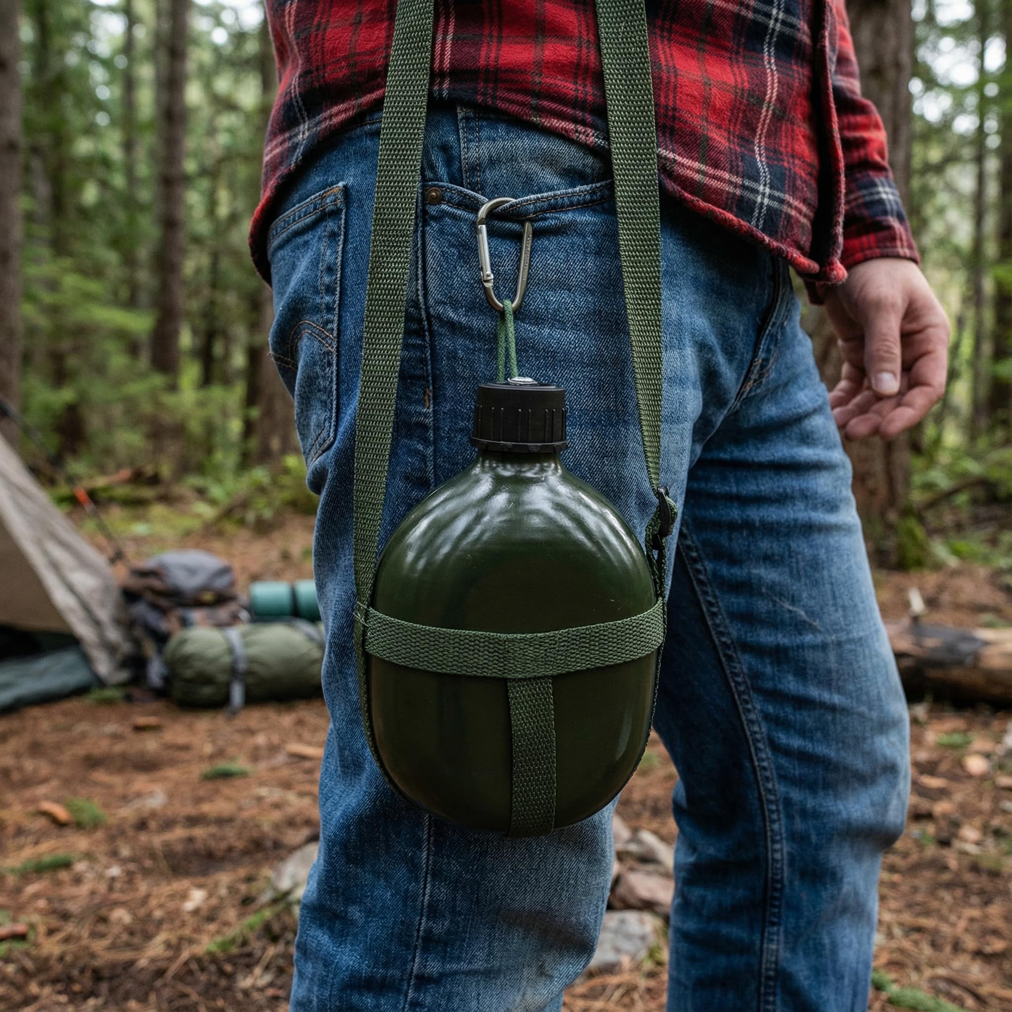 M-Tac Canteen Water Bottle - 1 Quart Water Canteen (34 Oz/1L - View #7