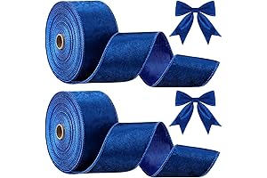 Lyrow Blue Christmas Ribbon: Enhance Your Festive Decor with Elegance